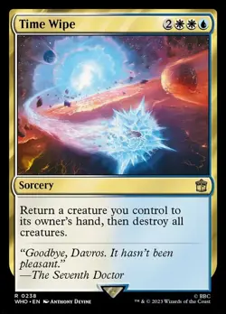 Near Mint, English - 2 x MTG Time Wipe - Foil Universes Beyond: Doctor Who - Image 1