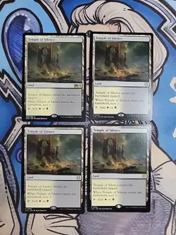 4x Temple of Silence - NM/M Mixed Sets M20 LCC MTG Magic the Gathering - Image 1