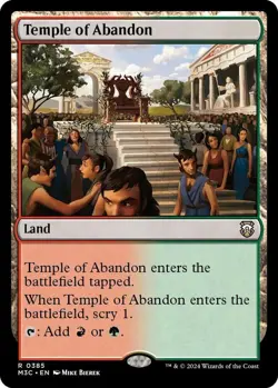 RIPPLE FOIL 4x Temple of Abandon x4 (Ripple Foil) - Commander: Modern Horizons 3 - Image 1