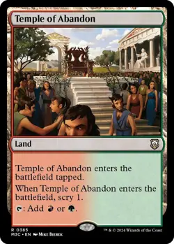 RIPPLE FOIL 4x Temple of Abandon x4 (Ripple Foil) - Commander: Modern Horizons 3 - Image 2