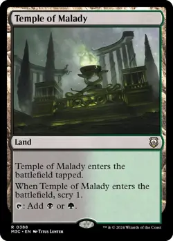 RIPPLE FOIL 4x Temple of Malady x4(Ripple Foil) - Commander: Modern Horizons 3 ( - Image 1