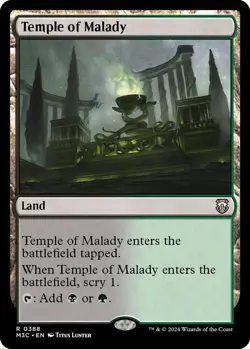 RIPPLE FOIL 4x Temple of Malady x4(Ripple Foil) - Commander: Modern Horizons 3 ( - Image 2