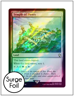 1x Temple of Plenty, Surge Foil, Final Fantasy, Magic MTG NM - Image 1