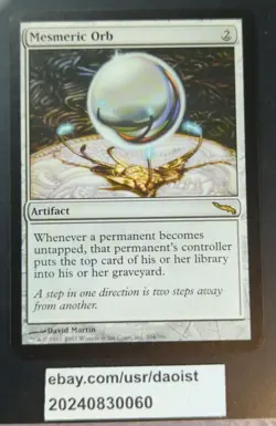 MTG Mesmeric Orb Mirrodin Rare Magic The Gathering NM - Image 2