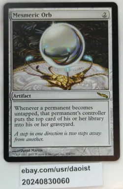 MTG Mesmeric Orb Mirrodin Rare Magic The Gathering NM - Image 5