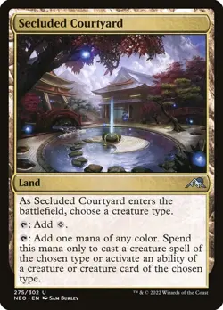 4x Secluded Courtyard - NM - Neon Dynasty - SPARROW MAGIC - Image 1
