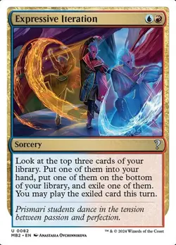 Expressive Iteration x1 1x Mystery Booster 2 White Border NM MTG - Image 2