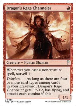 Dragon's Rage Channeler x1 1x Mystery Booster 2 White Border NM MTG - Image 2