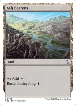 Ash Barrens x1 1x Mystery Booster 2 White Border NM MTG - Image 2