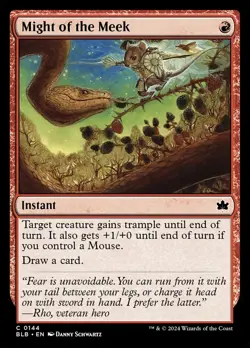 Might of the Meek (144) Bloomburrow BLB MTG Magic - Image 1