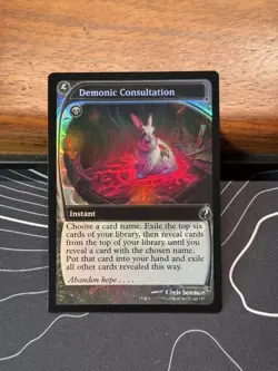 FOIL MTG Demonic Consultation (Future Sight) Mystery Booster 2 MB2 + MAG CASE - Image 2