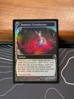 FOIL MTG Demonic Consultation (Future Sight) Mystery Booster 2 MB2 + MAG CASE - Image 5