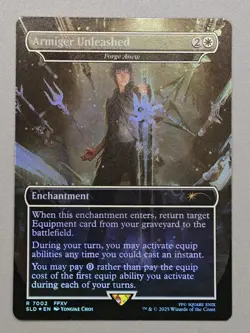 MTG x FINAL FANTASY SECRET LAIR - ARMIGER UNLEASHED #7002 RAINBOW FOIL - Image 3