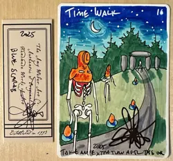 MTG ARTIST PROOF French Blue Scarab Time Walk AP Art Sketch Amy WEBER Magic - Image 3