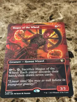 MAGUS OF THE WHEEL Magic the Gathering MTG Commander Masters Borderless - Image 1