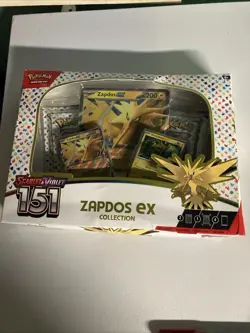 Pokémon TCG Zapdos Ex Collection Box Scarlet and Violet 151 Cards 290-85313 - Image 1