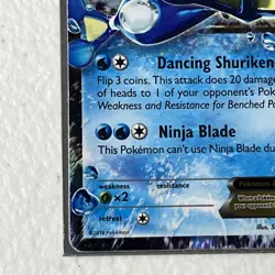 Ash-Greninja EX XY133 XY Pokemon Holo Black star promo - Image 7