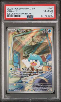 Quaxly 206/193 Paldea Evolved Illustration Rare PAL EN #206 PSA 10 Gem Mint - Image 3