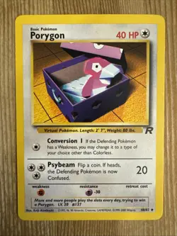 Pokemon TCG Team Rocket Porygon Unlimited 48/82 VLP WOTC - Image 1