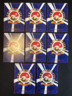Pokemon Card Eevee,Vaporeon,Jolteon,Flareon,8 card set Old Back Japanese - Image 20