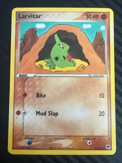 Pokemon TCG Larvitar EX Dragon Frontiers 51/101  Common LP - Image 3