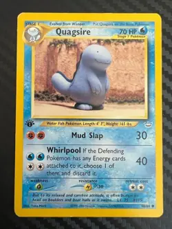 Pokémon TCG Quagsire Neo Revelation 48/64 Regular 1st Edition Common MP - Image 3