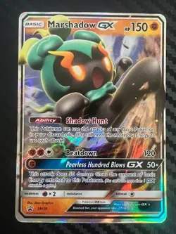 Pokémon TCG Marshadow GX SM59 Sun & Moon Black Star Promo VLP - Image 1