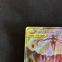 Espeon & Deoxys GX Tag Team SM240 Holo Pokémon TCG - Image 2