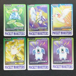 Lot of 43 Carddass Bandai Japanese Pokemon Card 1997 Jolteon Raichu  etc - Image 15