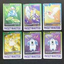 Lot of 43 Carddass Bandai Japanese Pokemon Card 1997 Jolteon Raichu  etc - Image 2
