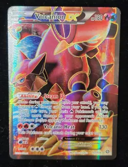 POKEMON XY STEAM SIEGE VOLCANION EX FULL ART 107/114 TCG HOLO ENGLISH - Image 3