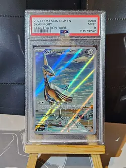 PSA 9 Skarmory 209/191 Illustration rare - Pokemon Card Surging Sparks - MINT UK - Image 1