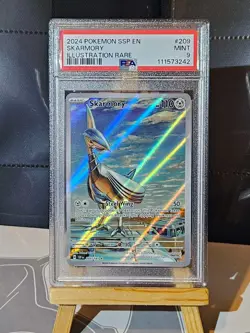 PSA 9 Skarmory 209/191 Illustration rare - Pokemon Card Surging Sparks - MINT UK - Image 3