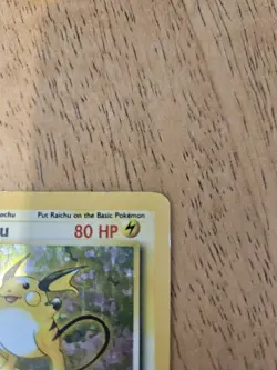 Pokémon TCG Raichu 14/102 Base Set 1999 Vintage Holo Rare Card HP - Image 5