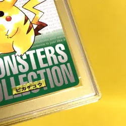 Pokemon Card Japanese【Pikachu】PSA9 No.025 Non Holo Carddass Vending Bandai Green - Image 6