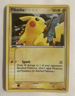 Pokemon Pikachu 13/17 Common Holo POP Series 4 - Image 1