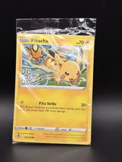 Pokémon TCG: Pikachu 049/195 Holiday Calendar 2022 Snowflake Stamp Promo Sealed - Image 3