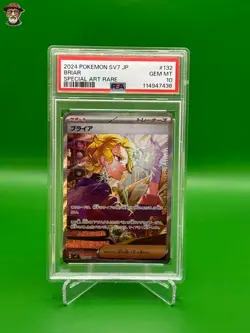 2024 Japanese Pokemon - Full Art Briar - sv7 - Special Art Rare #132 PSA 10 - Image 3