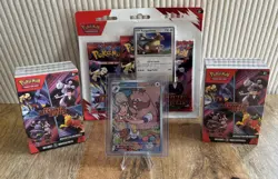 Pokémon Destined Rivals Lot 2 Booster Bundles 3-Pack Blister & Arven’s Greedent - Image 12