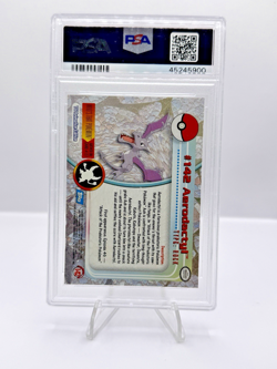 2000 Topps Pokemon TV Aerodactyl 142 Animation Series 3 PSA 9 Mint Blue Logo - Image 4
