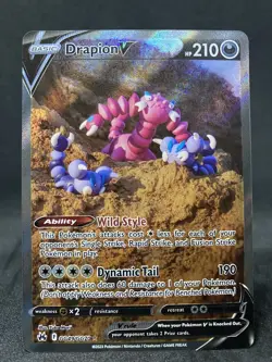Drapion V GG49/GG70 Full Art Galarian Gallery Crown Zenith Pokemon Card TCG - Image 1