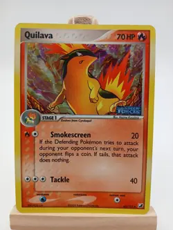 Quilava 45/115 - EX Unseen Forces - Uncommon Stamped Holo LP Pokemon Card, 2005 - Image 1