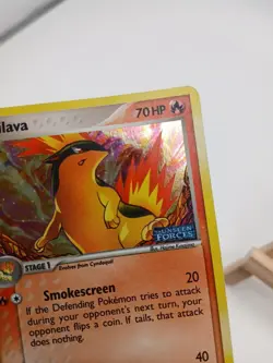 Quilava 45/115 - EX Unseen Forces - Uncommon Stamped Holo LP Pokemon Card, 2005 - Image 7