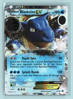 Pokemon XY Black Star Promo XY30 Blastoise EX - Image 3