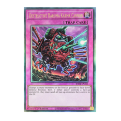 Yu-Gi-Oh! Destructive Daruma Karma Cannon (PUR) - Quarter Century Stamped - Image 2