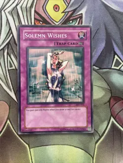 PSV-055 Solemn Wishes Common UNL Edition Near Mint Yugioh - Image 1
