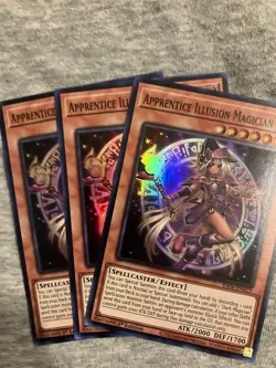 3x Apprentice Illusion Magician 1st Edition Super Rare RA04-EN023 Yu-Gi-Oh - Image 1