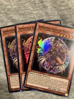 3x Apprentice Illusion Magician 1st Edition Super Rare RA04-EN023 Yu-Gi-Oh - Image 2