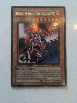 Horus the Black Flame Dragon LV8 Limited Edition Lightly Played EEN-ENSE1 - Image 5