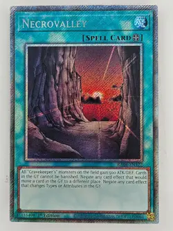 Yu Gi Oh - RA04-EN122 Necrovalley - Platinum Secret Rare - Image 1